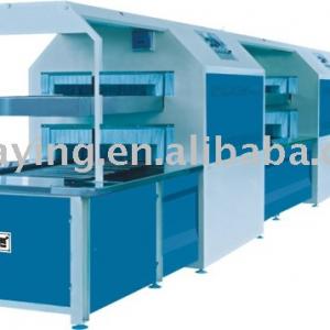 Double layer enclosed type sole attaching production line\shoe making machine