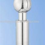 Sanitary clamped rotary cleaning ball