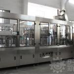 Automatic soft drink filling and capping machine