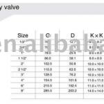 Sanitary welded butterfly valve