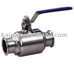 Sanitary quick install ball valve