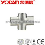 stainless steel pipe fitting sanitary cross