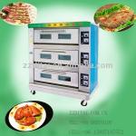 high quality 3 layer 6 pan electric baking deck oven