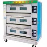 high quality 3 layer 6 pan electric baking deck oven