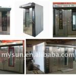 16,32,64trays Backing bread Rotary Rack Oven Factory