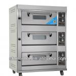3 deck bread bakery oven(3 Decks 6 Trays,manufacturer low price)