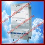 2012 best quality 3 doors food electric steam cabinet/86-15037136031-