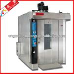 High efficient 32trays rotary bakery oven with 3 trolleys