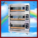 two floors four trays small gas deck oven-