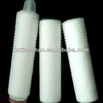 20 inch Polytetrafluoroethylene PTFE pleated membrane filter cartridge with absolute filtration efficiency