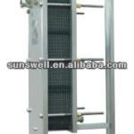 Single-section type plate heat exchanger-