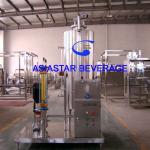 Single stage carbonated soft drinks CO2 mixer-