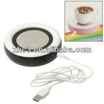 USB Electronic Coffee Cup Warmer Plate Beverage Warm-keeper for Office Home (Black)