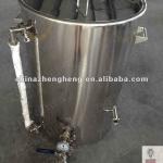 Stainless steel boil kettle with liquor gauge,thermometer,tagential inlet