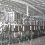 Carbonated and fermented beverage production line-