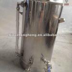 Stainless steel beer tank with liquor gauge,ball valve,thermometer