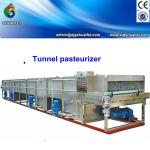 Continuous bottle tunnel pasteurizer for beer