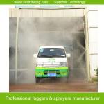 Food processing disinfection for vehicles and personnel-