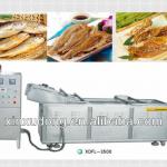 continuous fish processing frying machine