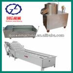 Alibaba GXI brand stainless steel potato peeling and cutting machine-