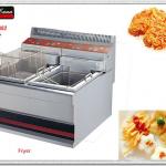 2013 year New 2-tank 2-basket fryer with IC Controller-