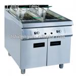 2 - Tank 4 - Basket Commercial Gas French Fryer with Cabinet FRY-90G