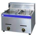 Counter-top 2 Tank 2 Basket Gas Fryer for Sale