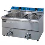8L Stainless steel double tank electric chips fryer