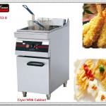 2012 year New 1-tank 2-basket Electric fryer with cabinet