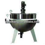 stainless steel gas/ steam/ electric heating tilting jacketed cooking pot /jacketed kettle with agitator-