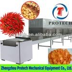 seasoning high efficiency industrial tunnel microwave red pepper powder dry machine-