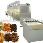 Tunnel spices microwave drying and sterilizing machine