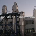 Double effect forced circulation evaporator