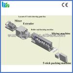High Capacity Machine Layout of 5 Stick Chewing Gum Machine-