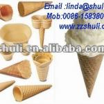 2012 hot selling ice cream cone baking machine/rolled suger cone counting and pilling machine 0086-15838061759