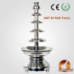 CHOCOLAZI ANT-8110 Auger 6 tiers 304 stainless steel commercial 6tier chocolate fountain