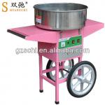 Popular electric candy floss machine with cart-