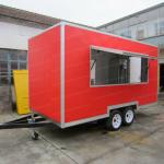Electric tricycle food vending cart mobile food cart with wheels CE&amp;ISO9001Approval-