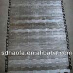 scraping conveyor belt mesh/stainless steel flat conveyor mesh/Chain plate conveyor-