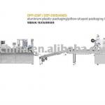 blister packing machine and flow wrapping machine line
