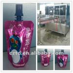 Automatic stand up alcohol drink sachet filling and capping packaging machine