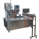automatic stand up spout pouch bag filing and capping machine
