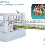 Oblique mouth self-supporting bag filling capping machine
