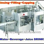 Automatic 3 in 1 bottle Filling Machine for water beverage juice