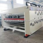 China flexo high speed semi-automatic 2 colours printing slotting/ carton box packing machine