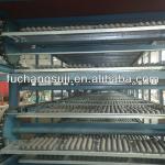 The line for production chicken eggs tray from paper for packing