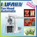Ten head automatic weighing and packaging machine
