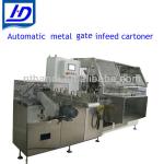 Automatic metal gate infeed cartoner
