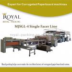 MJSGL-4 Single Facer Corrugated Machine cardboard macine
