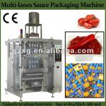 automatic back sealing 4 lines liquid packing machine